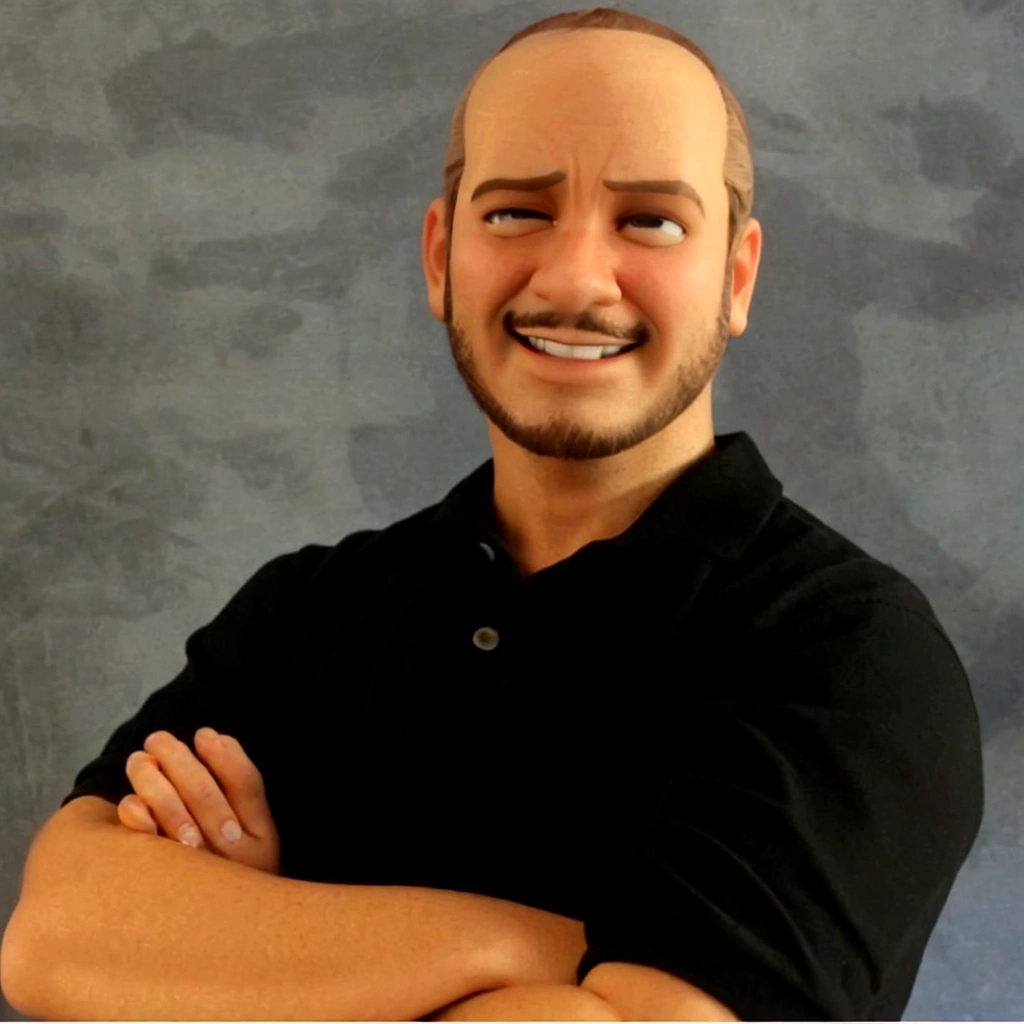 : Um homem estilo disney pixar, alta qualidade, melhor qualidade