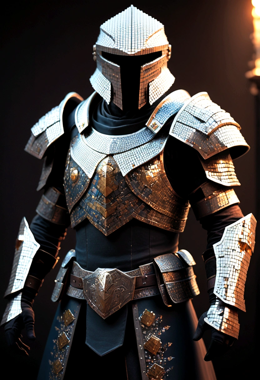 Pixelated armor
