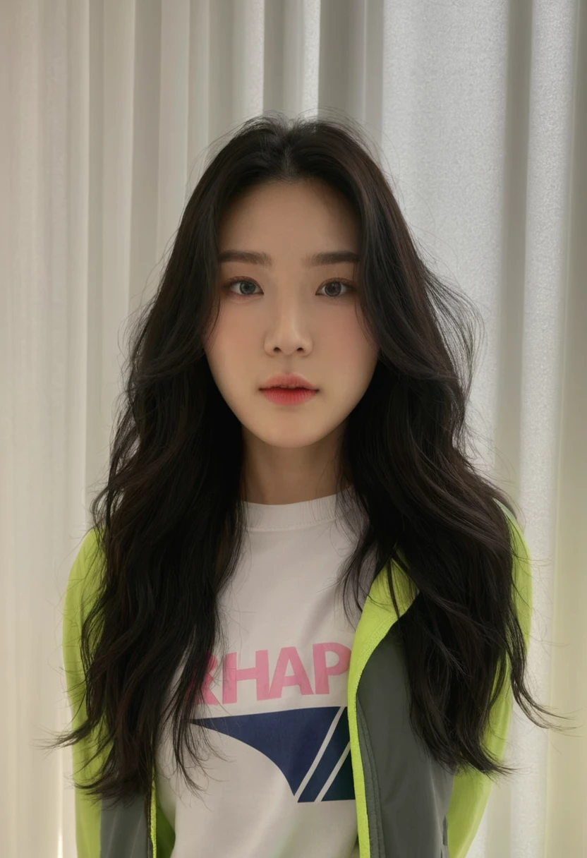 Best Quality, 8k, Masterpiece, (Portrait: 1.3), (photo realistic:1.4), (hyper realistic:1.4), Sharp Focus, looking at viewer, (smoother lighting:1.1), (increase cinematic lighting quality:0.9), realistic lighting, backlighting, light on face, ray trace, (brightening light:1.2), (Increase quality:1.4), sharp detail, (best quality real texture skin:1.4), finely detailed eyes, black_eyes, finely detailed face, 25 year old Korean woman, (white tube_top :1.4), (Create an image maintaining the original base model hairstyle:1.5)
