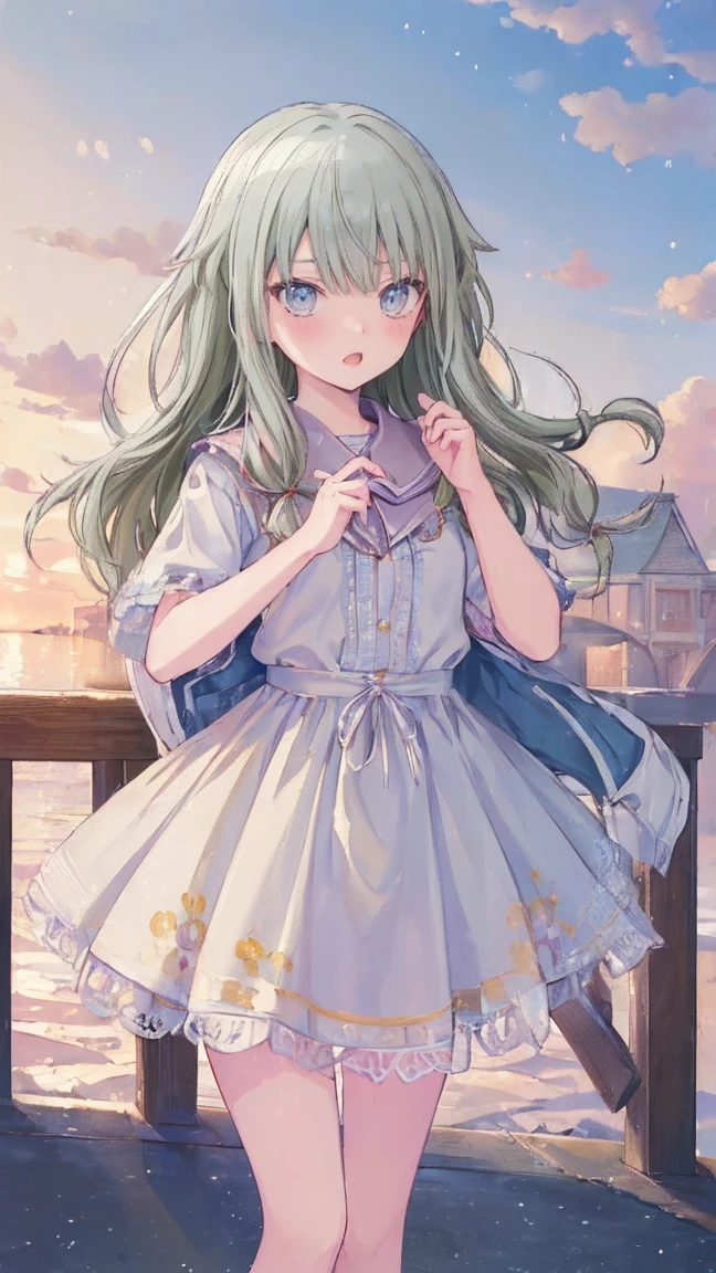 (masterpiece, 最high quality:1.6),Best image quality、最high quality、Lori、Girl、 Cute pose, masterpiece, Anime art style, Cute moves、Most detailed, high quality、Shiny Hair、Very fine and beautiful bright eyes、nose blush、Very detailed, clear and beautiful face, Awards, (((Anatomically correct))、Cowboy Shot