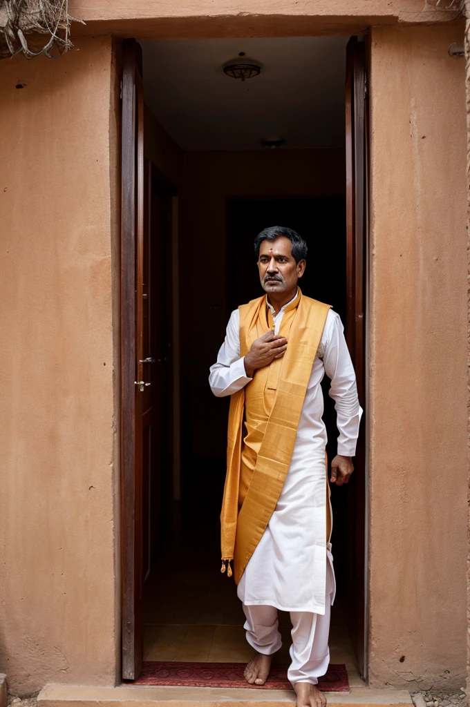 A Pandit was going to his in-laws house to pick up his wife