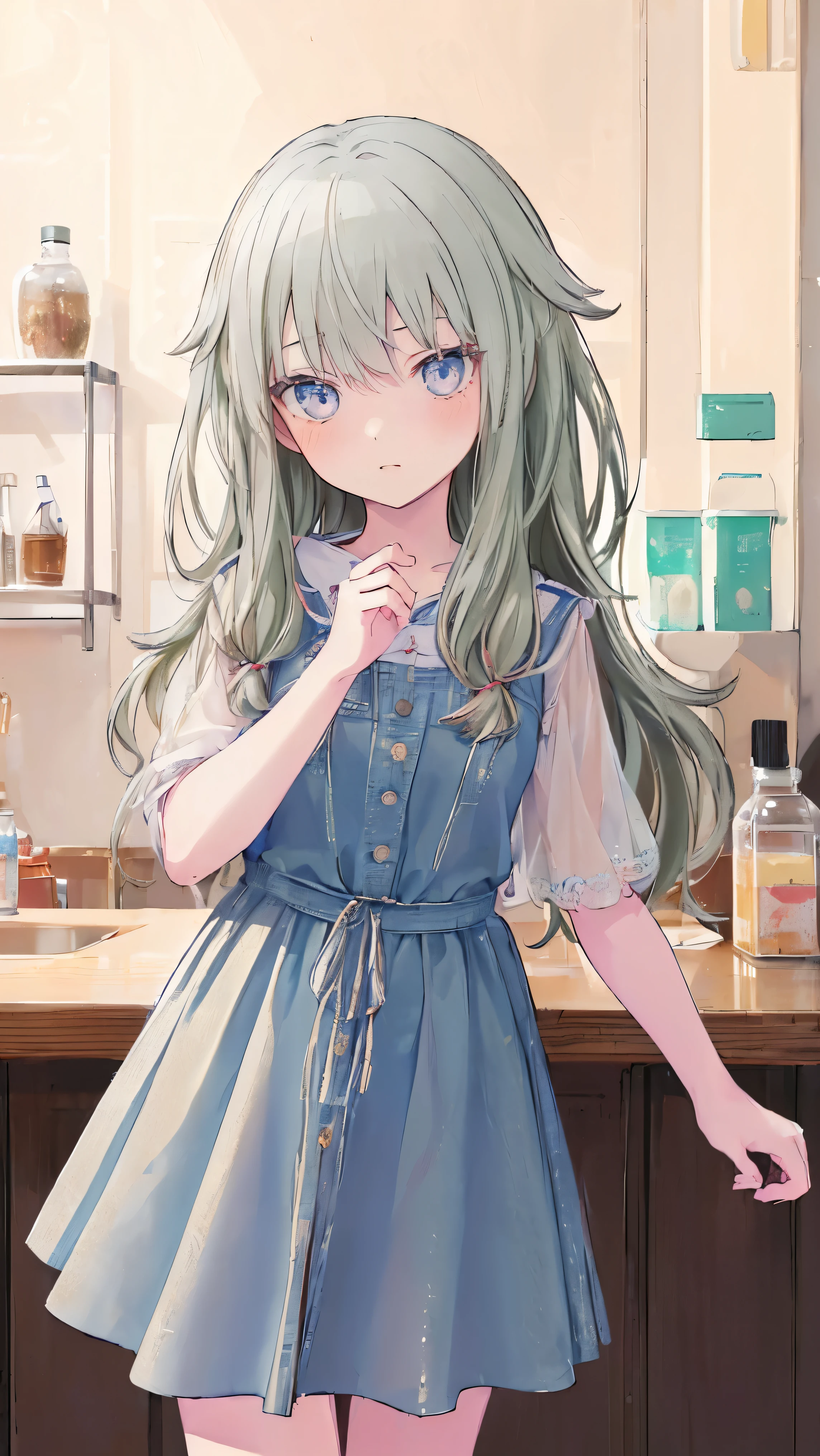 (masterpiece, 最high quality:1.6),Best image quality、最high quality、Lori、Girl、 Cute pose, masterpiece, Anime art style, Cute moves、Most detailed, high quality、Shiny Hair、Very fine and beautiful bright eyes、nose blush、Very detailed, clear and beautiful face, Awards, (((Anatomically correct))、Cowboy Shot