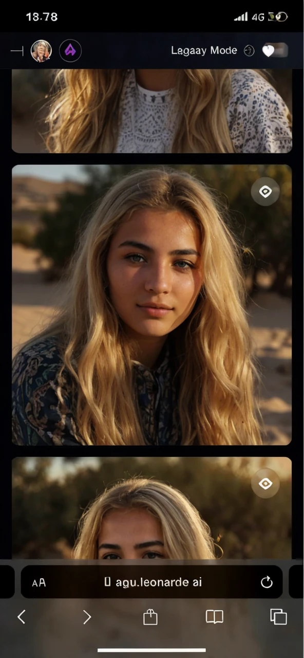 Une jeune fille blonde algerienne sur in chameau dans le dessert prenant un selfie