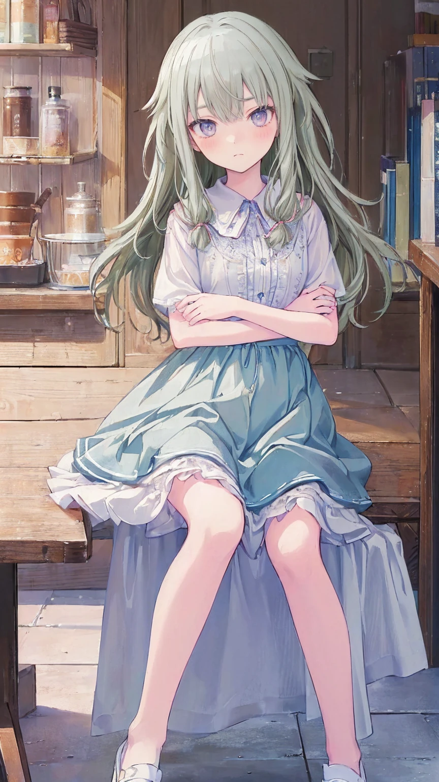(masterpiece, 最high quality:1.6),Best image quality、最high quality、Lori、Girl、 Cute pose, masterpiece, Anime art style, Cute moves、Most detailed, high quality、Shiny Hair、Very fine and beautiful bright eyes、nose blush、Very detailed, clear and beautiful face, Awards, (((Anatomically correct))、Cowboy Shot
