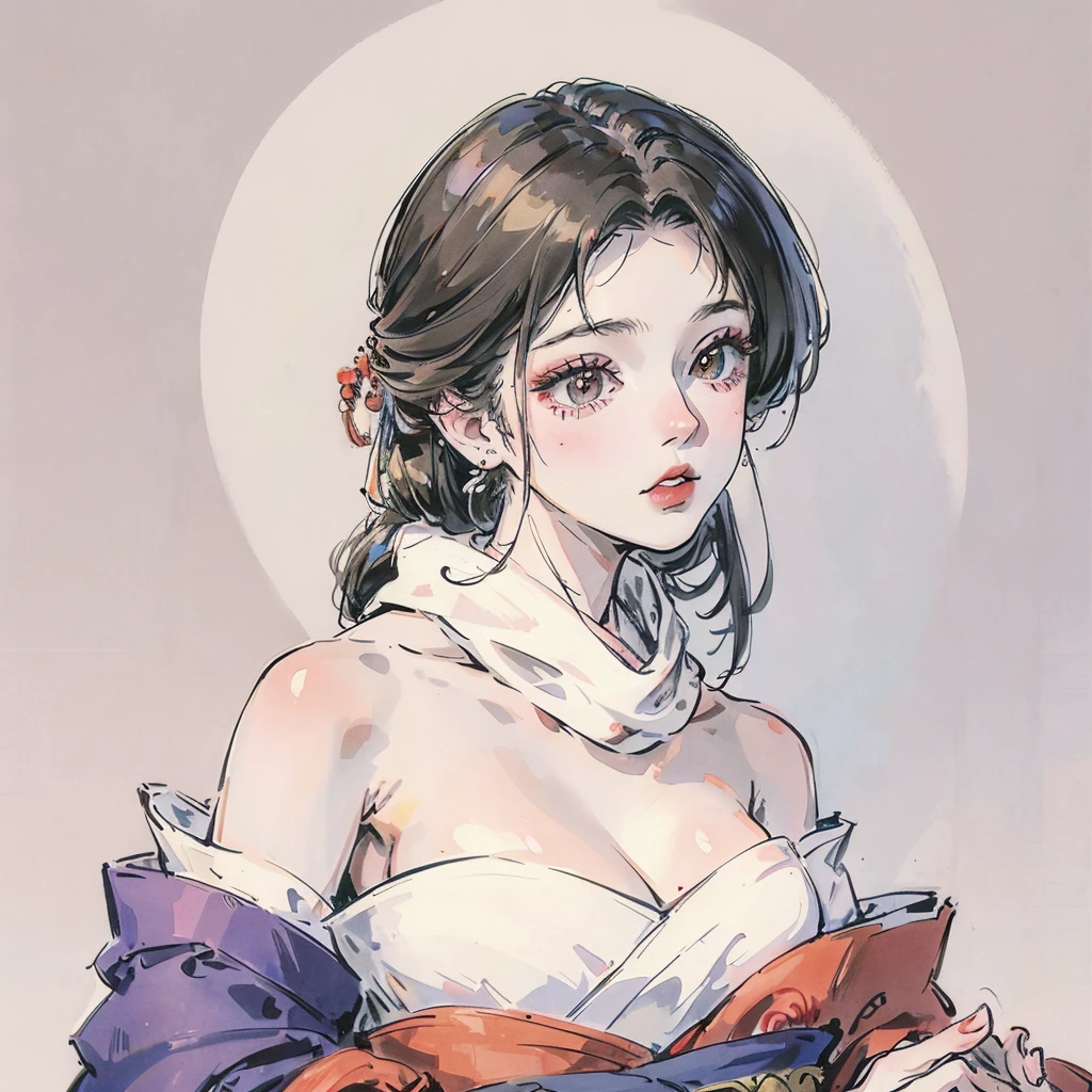 (((masterpiece, best quality, ultra highres, 1 girl, solo, no background))), super detailed skin and face and eyes and finger, beautiful japanese woman, small breasts:1.5, skinny, light brown hair, white background, very short hair, (an illustration of girl), Knee shot, Generate with illustrations, Various expressions, Various poses, Various Costumes, Please draw the entire character within the frame, ensuring that the head, arms, and legs are not cut off. The background should be simple, with the character positioned centrally,