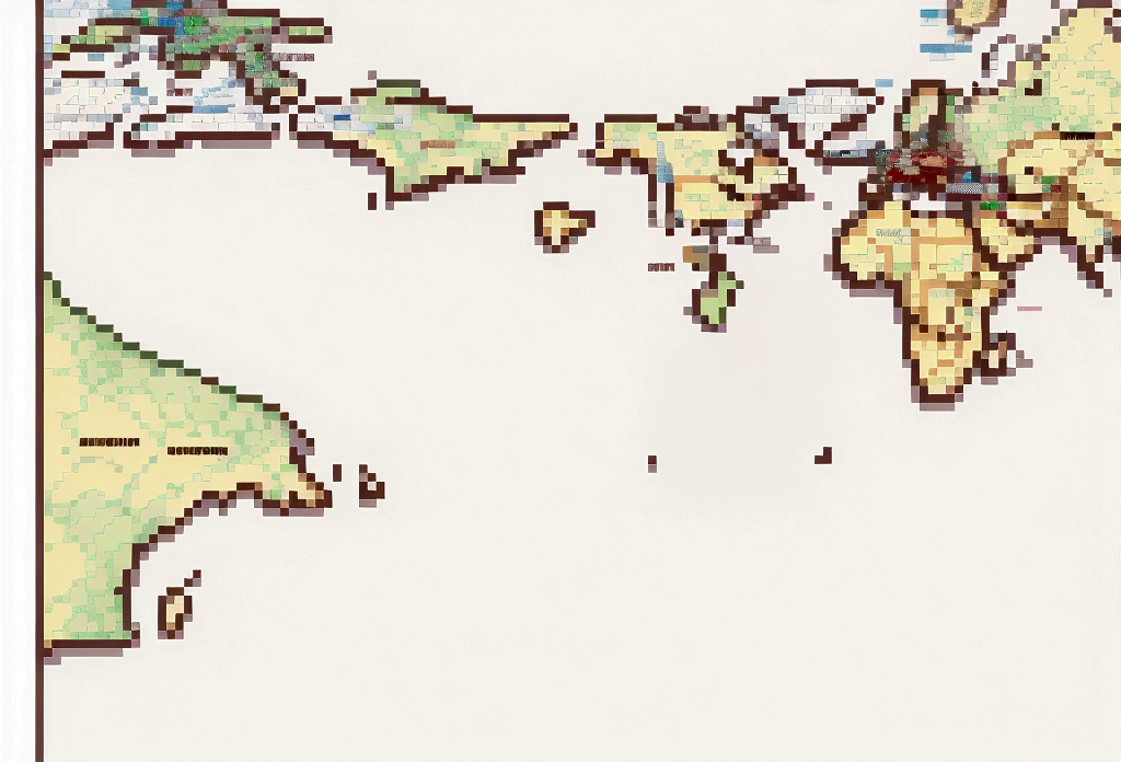 A vertical map is spread out on the desk.
