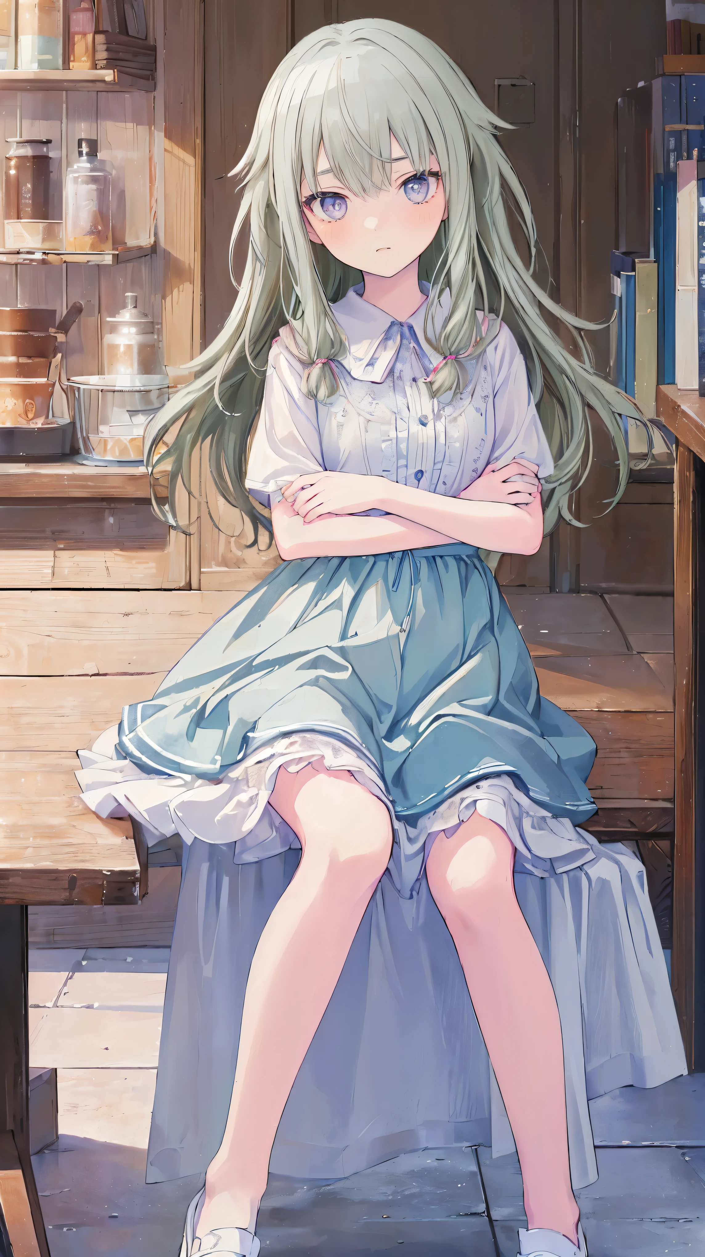 (masterpiece, 最high quality:1.6),Best image quality、最high quality、Lori、Girl、 Cute pose, masterpiece, Anime art style, Cute moveost detailed, high quality、Shiny Hair、Very fine and beautiful bright eyes、nose blush、Very detailed, clear and beautiful face, Awards, (((Anatomically correct))、Cowboy Shot