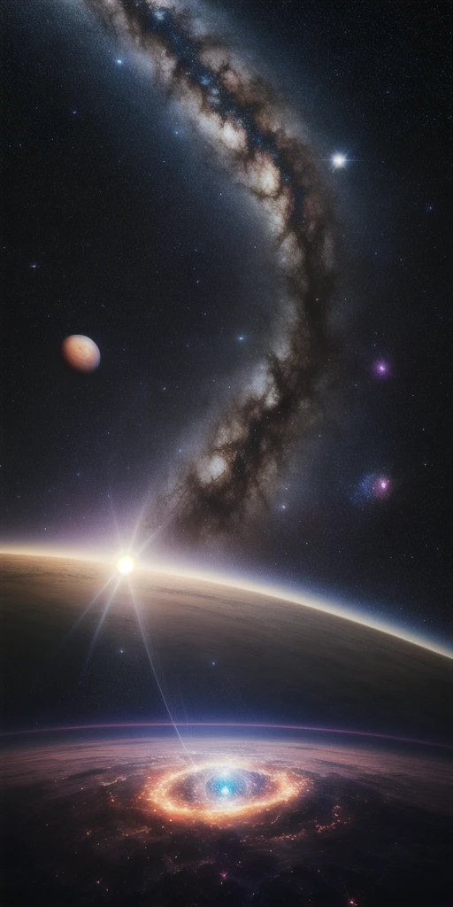 masterpiece, best quality, high quality, extremely detailed CG unity 8k wallpaper, Depth of Field, HDR,,Photorealistic,extremely detailed, Intricate, High Detail, universe, space, galaxy, stars, planets, astronomy, cosmos, celestial, nebula, black hole, solar system, cosmic rays, supernova, deep space, astronomical objects