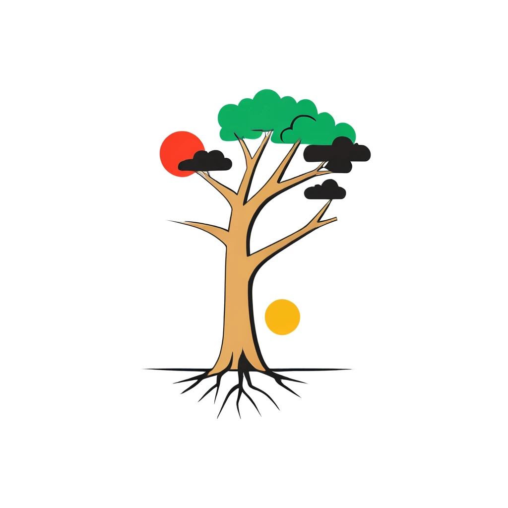 logo_l, （（（Abstract：1.5））），（（masterpiece）），Conceptual art, Minimalism, Pop art, Cubism，Highly artistic，simple stroke of tree, integrate simple stroke of earth, only black, transparent background, simple background, Surrealism
