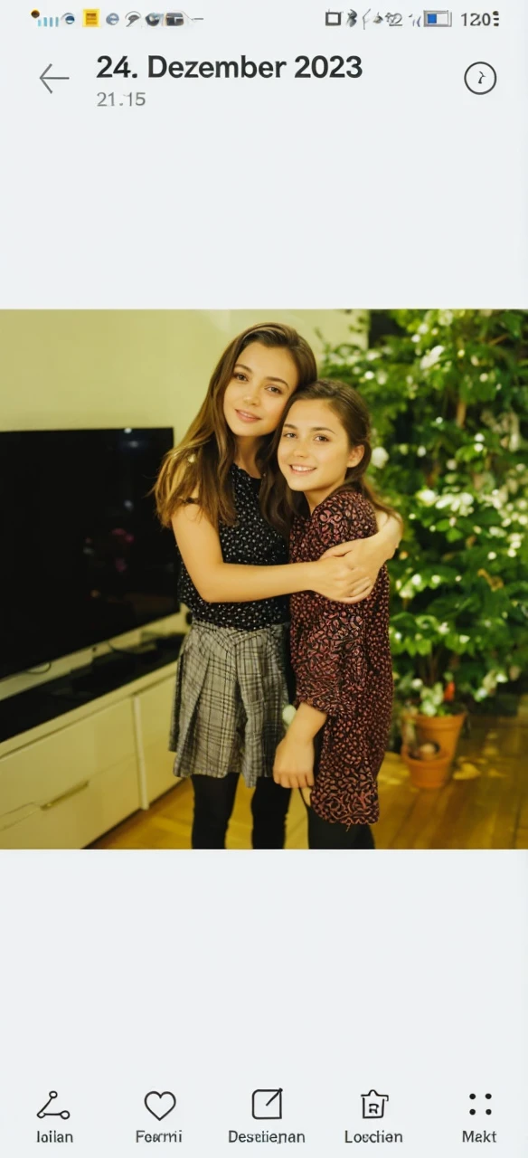 Two girls photorealistic