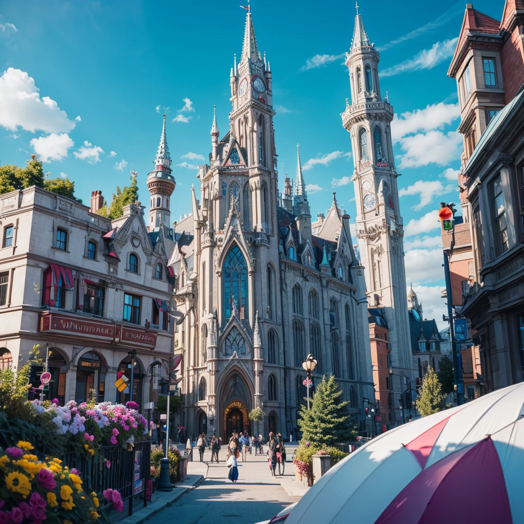 wonderland VR festival villeage building