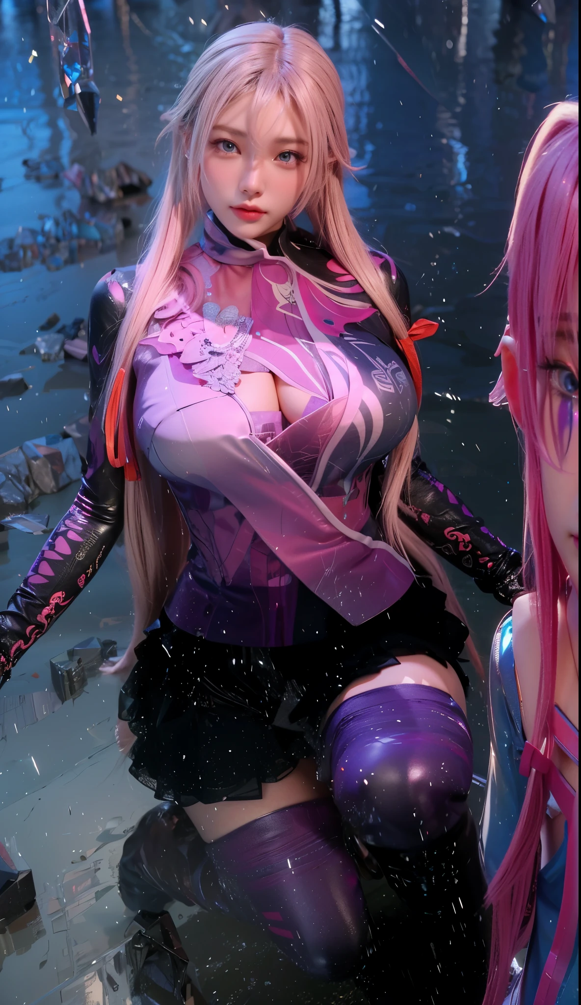 Game Art,Best image quality,Maximum resolution,8k,(A half-length photo),(portrait),(Head close-up),(Rule of Thirds),Unreal Engine 5 rendering works,20 year old girl,((Queen)),The eyes are very detailed,(Large Breasts),Elegant and noble,Light,Light线追踪,Game CG,((3D Unreal Engine)),OC rendering reflection mode,4K,Ultra-clear,Sensual,Translucent lace,Fair and plump figure,Pretty Face,Light泽凝胶涂层,身着华贵礼服的Queen,Crystal Gem Crown,Necklace jewelry,blue eyes,The tattoo is very three-dimensional,Gorgeous and intricate tattoo designs,Ultra-clear portrait,Sexy body,Temple Princess,Sapphire eyes,breasts symmetrical,Squatting on the ground