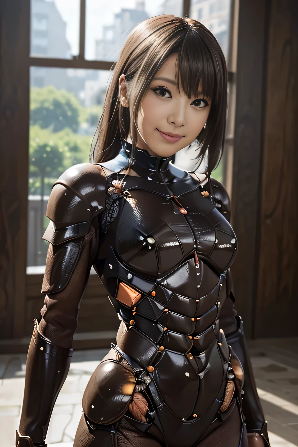 (high resolution,masterpiece,best quality,extremely detailed CG, anime, official art:1.4), realistic, photo, amazing fine details, all intricate, gloss and shiny,awesome many layers, 8k wall paper, 3d, sketch, kawaii, illustration,( solo:1.4), perfect female proportion,villainess, (fusion of dark brown cockroach and lady:1.4), (brown cockroach form lady:1.2), (brown cockroach lady:1.2), (fusion:1.2), (solo:1.4), (evil smile:1.2), muscular, abs, (cockroach brown exoskeleton bio insect suit:1.4), (cockroach brown exoskeleton bio insect armor:1.2), (brown transparency cockroach wing:1.4), (brown cockroach antennae:1.3),