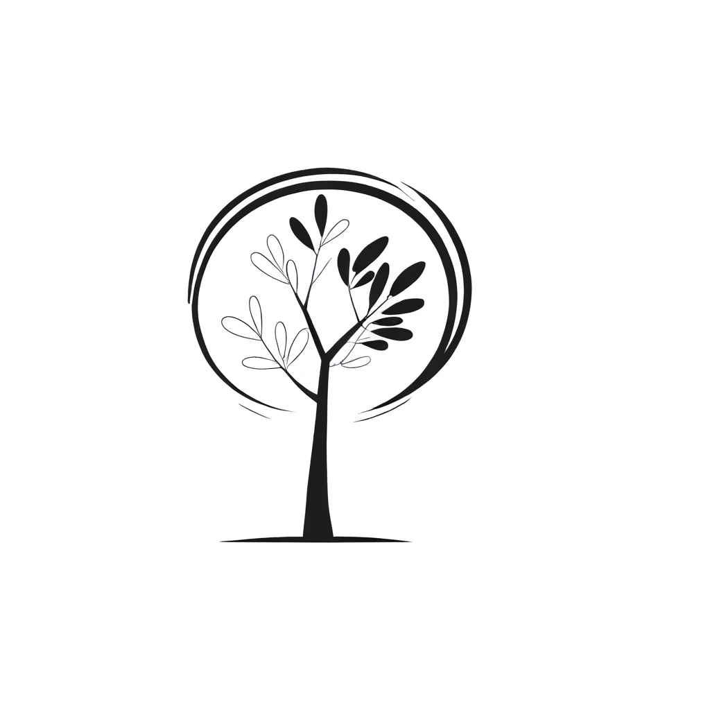 logo_l, (((Abstract:1.5))),((masterpiece)),(very simple),only black, only strokes,Conceptual art, Minimalism, Pop art, Cubism, simple stroke of tree, integrate simple stroke of earth, transparent background, simple background, Surrealism