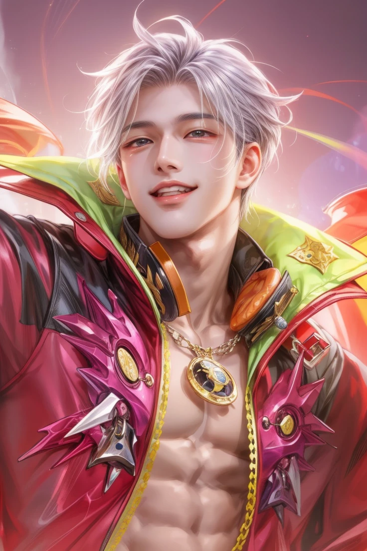 masterpiece, best quality, close-up picture, boy, handsome guy, sakimi chan's artwork in casual clothes, detailed face, happy, face focus, big eyes, anime eyes, stylish boy