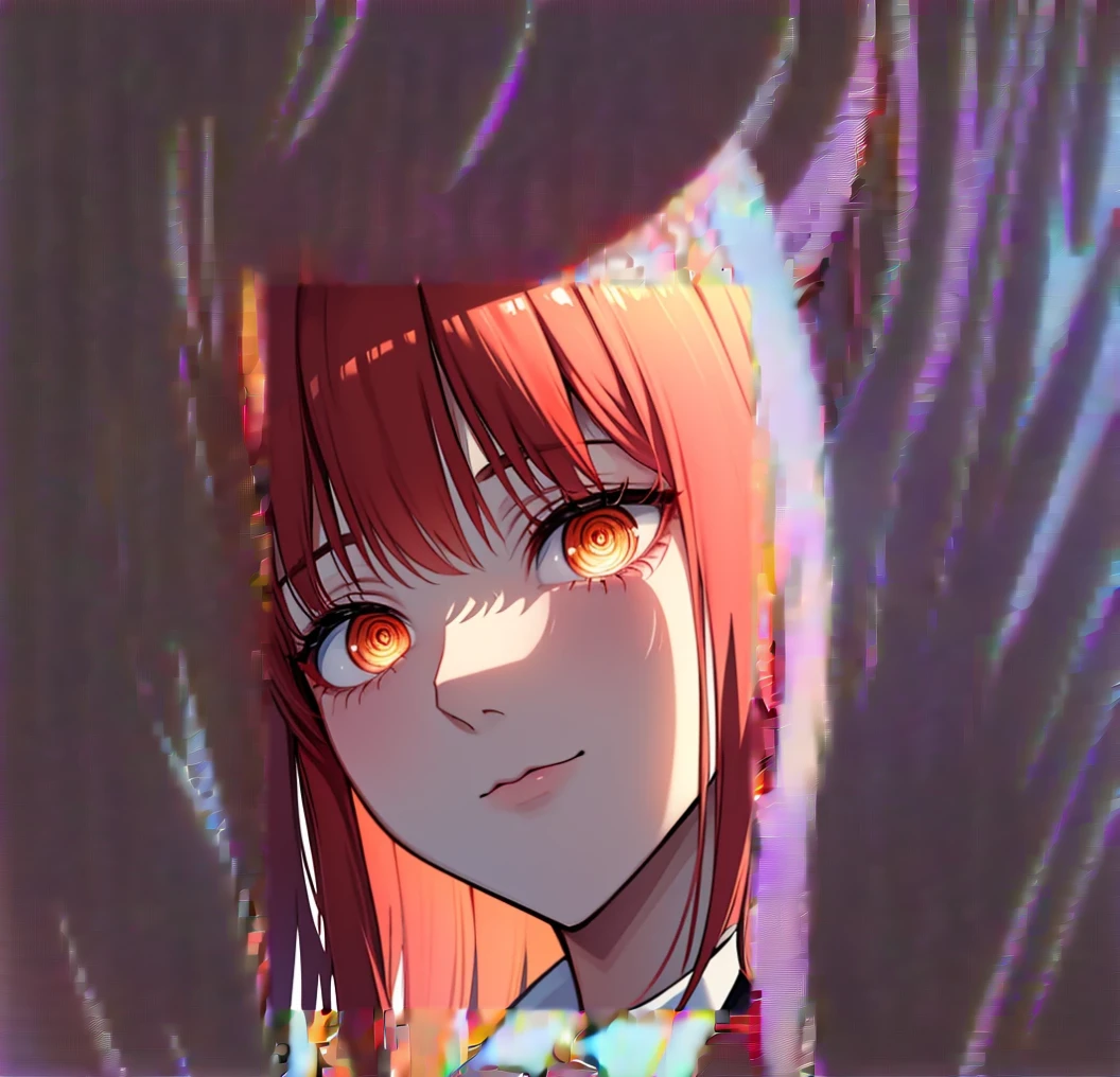 masterpiece, best quality, (extremely detailed CG unity 8k wallpaper, masterpiece, best quality, ultra-detailed, best shadow), (detailed background), (beautiful detailed face, beautiful detailed eyes), High contrast, (best illumination, an extremely delicate and beautiful),1girl,((colourful paint splashes on transparent background, dulux,)), ((caustic)), dynamic angle,beautiful detailed glow,full body, blood splash on face. close up of a woman, anime girl with red hair and a white shirt and tie, a character portrait by Yang J, pixiv, shin hanga, portrait of an anime girl, female anime character, portrait anime girl, portrait of asuka langley soryu, beautiful anime portrait, detailed portrait of anime girl, anime character, realistic anime artstyle, anime girl portrait, anime character portrait, bangs