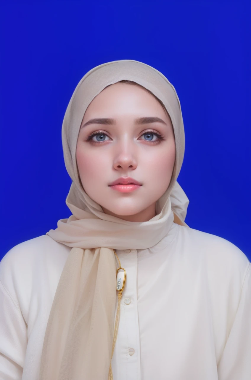 3D realistic beautiful woman, real colour of HIJAB, with 3D realistic letters of " Rahima Hijab, December Sales "white background