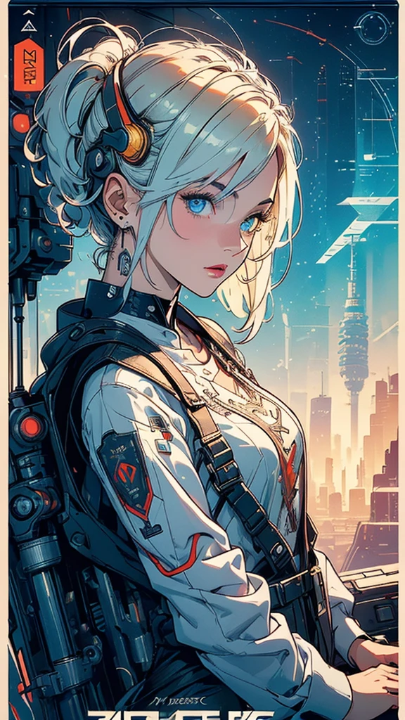 (((masterpiece, highest quality))),(((solo:1.2))),(((1girl:1.2))),32k wallpaper, very detailed, poster, vintage science fiction,(((((geometric cinematic movie poster))))), (bauhaus), shape,(((abstract))),(mid century modern),movie poster,(((((portfolio))))),(((((Close-up))))),(((((bust up))))),((((more various angle)))),(((highlight))),Vast landscape,((((heterochromia)))),(((complete. detailed face))),((((Extremely talented)))),(((((most complicated machine))))),((Overall colorfully))