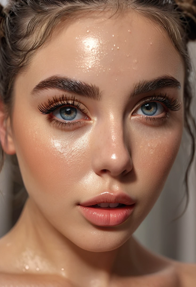 beautiful detailed girl, statuesque body, huge tits, 1 girl, long hair, two pigtails, shower, body wash, full body seen from the front in close-up, realistic, photorealistic (best quality, 4k, 8k, high resolution, masterpiece: 1.2), ultra-detailed, (realistic, photo-realistic, photo-realistic: 1.37), HDR, UHD, studio lighting, ultra-fine painting, sharp focus, physically based rendering, extreme detailed description, professional, vivid colors, bokeh, beautiful detailed eyes, beautiful detailed lips, extremely detailed eyes and face, long eyelashes, warm lighting, soft colors, detailed skin texture