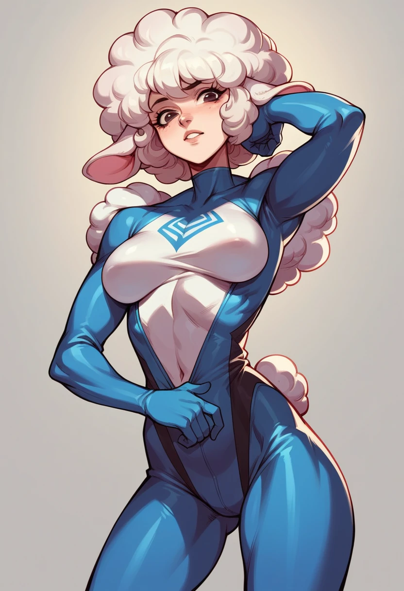 unreal sheep,wearing,Spiderman suit sheep