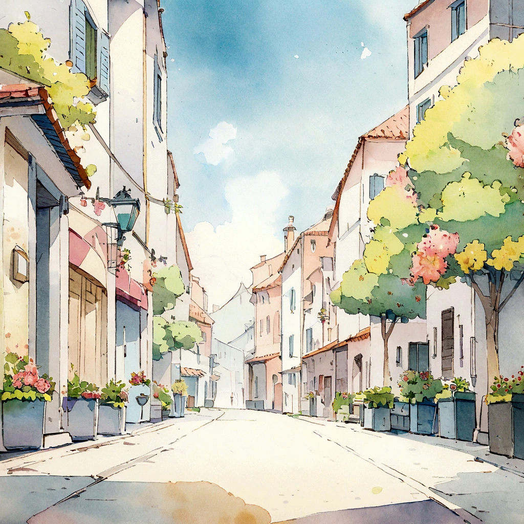 Floral watercolors by Jean Giraud