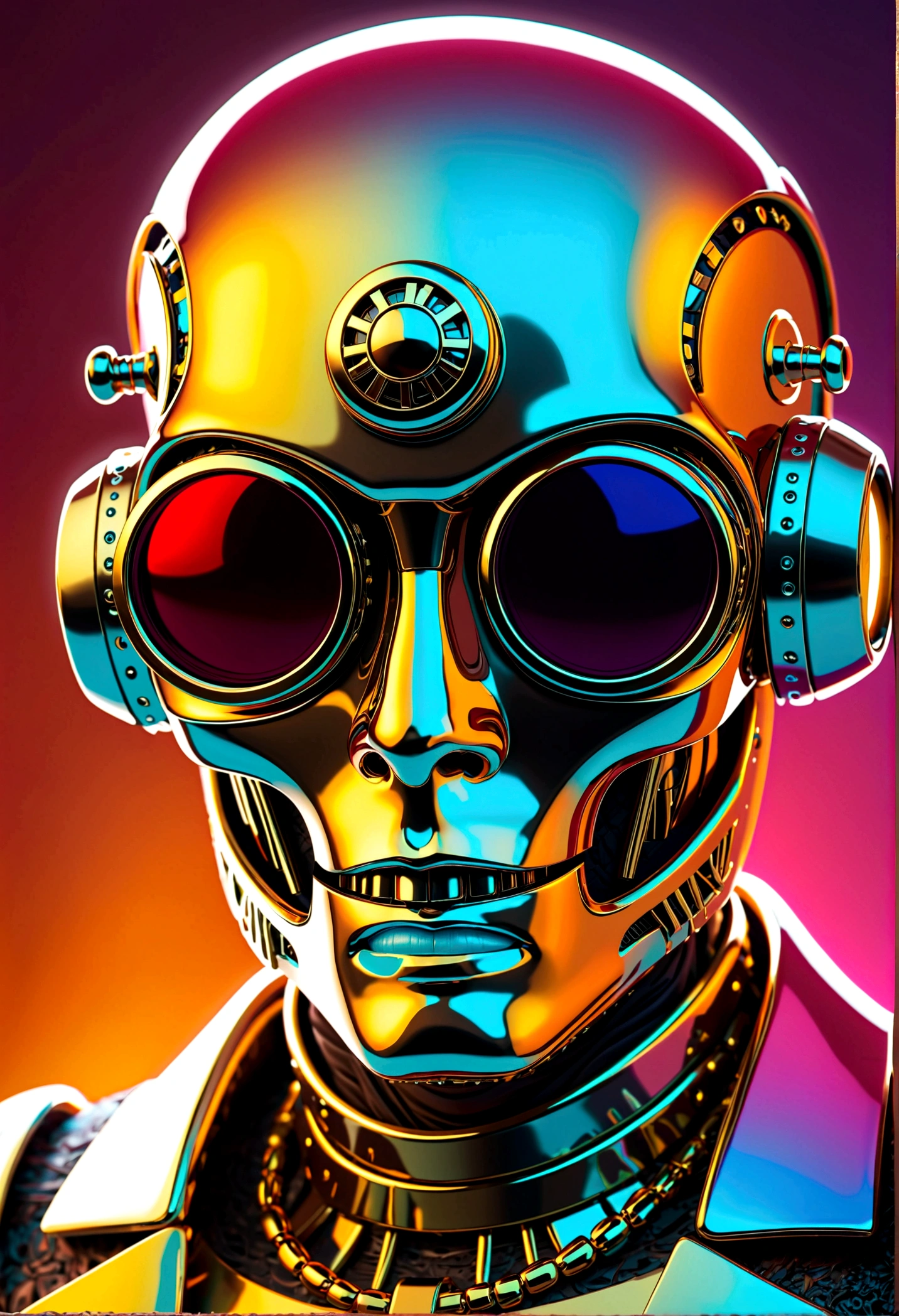 Pirate punk robot, Eye mask