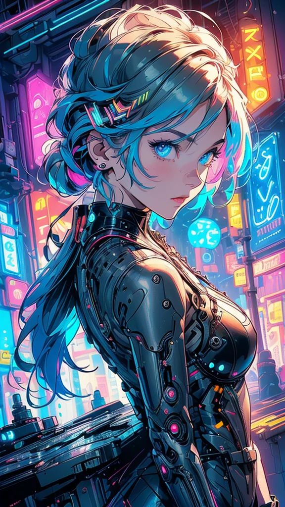 (((masterpiece, highest quality))),(((solo:1.2))),(((1girl:1.2))),32k wallpaper, very detailed, poster, vintage science fiction,(((((geometric cinematic movie poster))))), (bauhaus), shape,(((abstract))),(mid century modern),movie poster,(((((portfolio))))),(((((Close-up))))),(((((bust up))))),((((more various angle)))),(((highlight))),Vast landscape,((((heterochromia)))),(((complete. detailed face))),((((Extremely talented)))),(((((most complicated machine))))),((Overall colorfully)),((((neon light))))