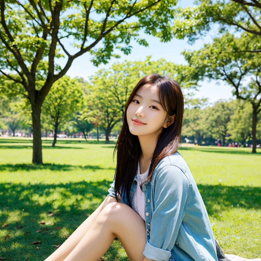 beautiful sunshine girl,lol,Park Background