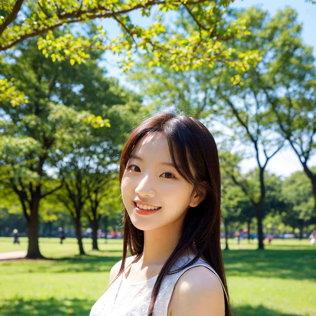 beautiful sunshine girl,lol,Park Background
