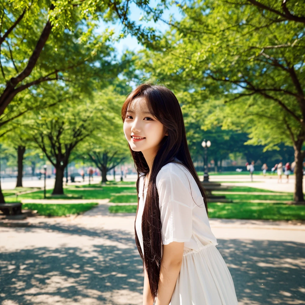Sunshine Girl,lol,Park Background