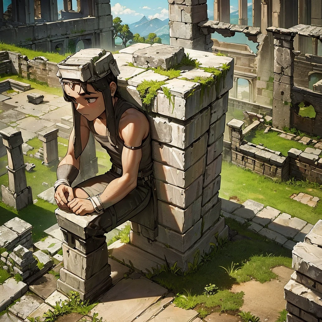 ((((No humans))))、Highest quality, Best Quality,((((Ancient ruins、rock))))