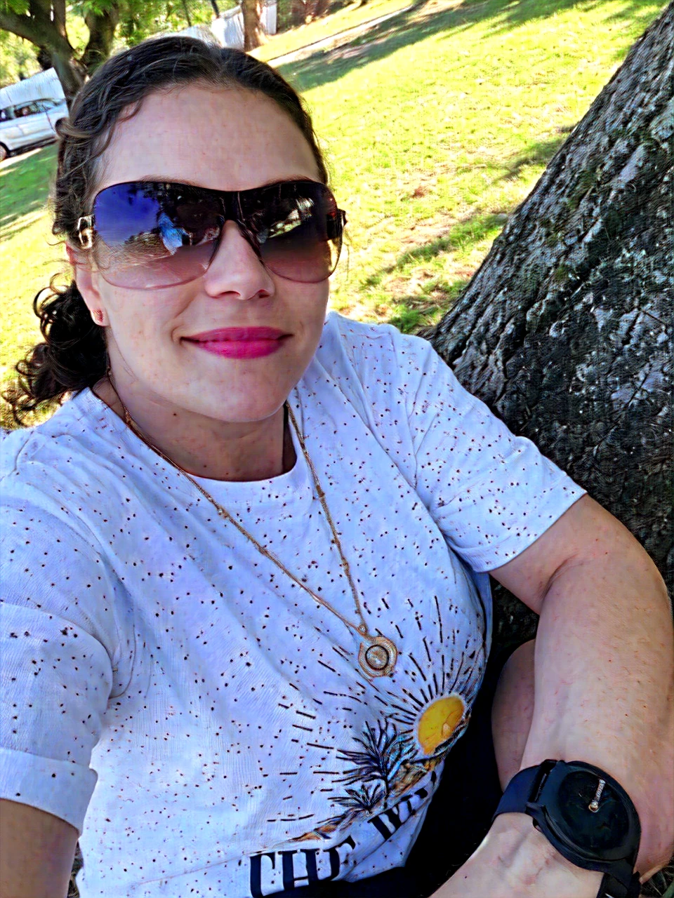1 woman ((upper body selfie, smiling)), masterpiece, best quality, ultra-detailed, restaurant, (noirte), nature, cheerful, looking at the moon, happy, backpack, light blue closed-sleeved shirt, shadows, contrast, clear sky, style, (warm hue, warm tone: 1.2), close-up, cinematic light, side lighting, ultra high resolution, best shadow, RAW, body face part, serious look, breasts normal, 4k,