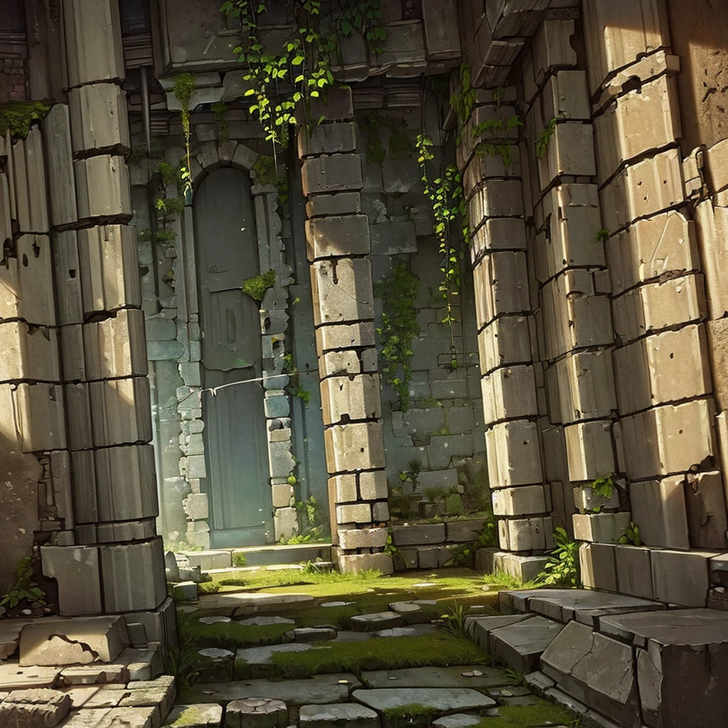 ((((No humans))))、Highest quality, Best Quality,((((Ancient ruins、rock、get lost、In the dungeon))))