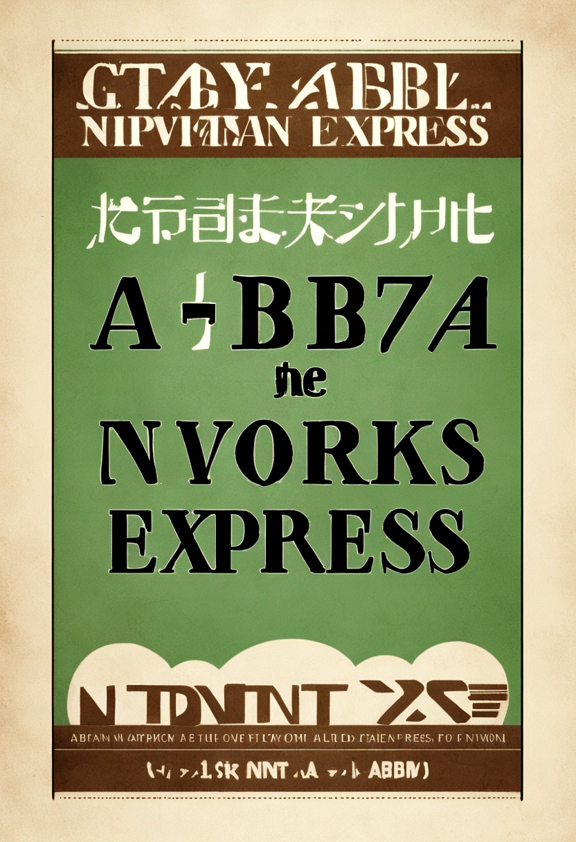 Create a cover for a work related to the company Nippon Express in abnt format