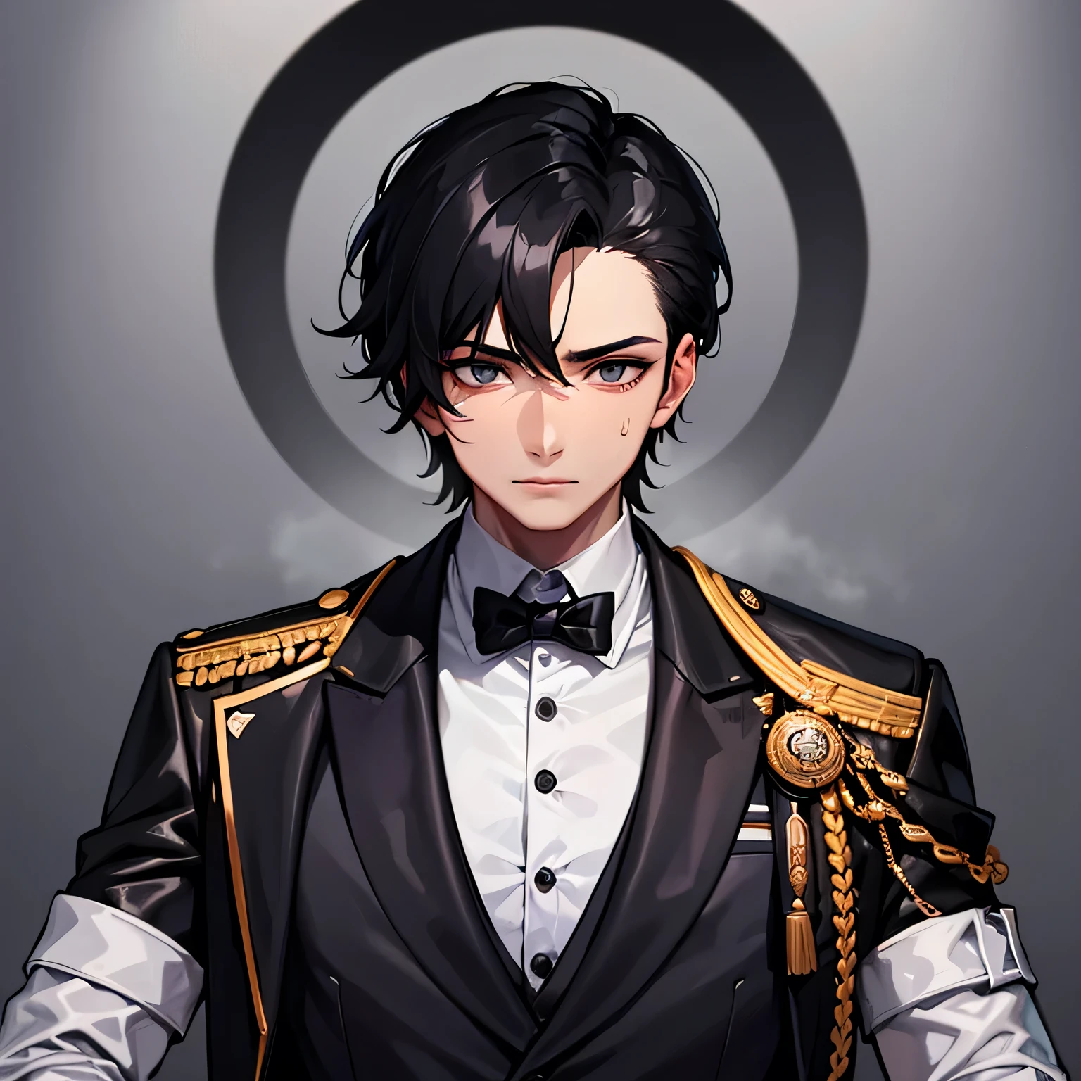there is a young man with a black jacket and a black jacket, ayan nag, ismail, with accurate face, raden saleh, potrait, face picture, picture, with kind face, ramil sunga, student, riyahd cassiem, age boy, protrait, by Abidin Dino, male teen, twink, old picture