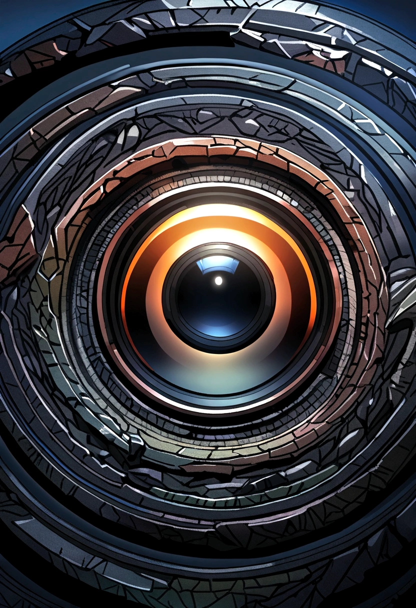 blue Moon,Close-up view,Geological exploration camera for taking photos