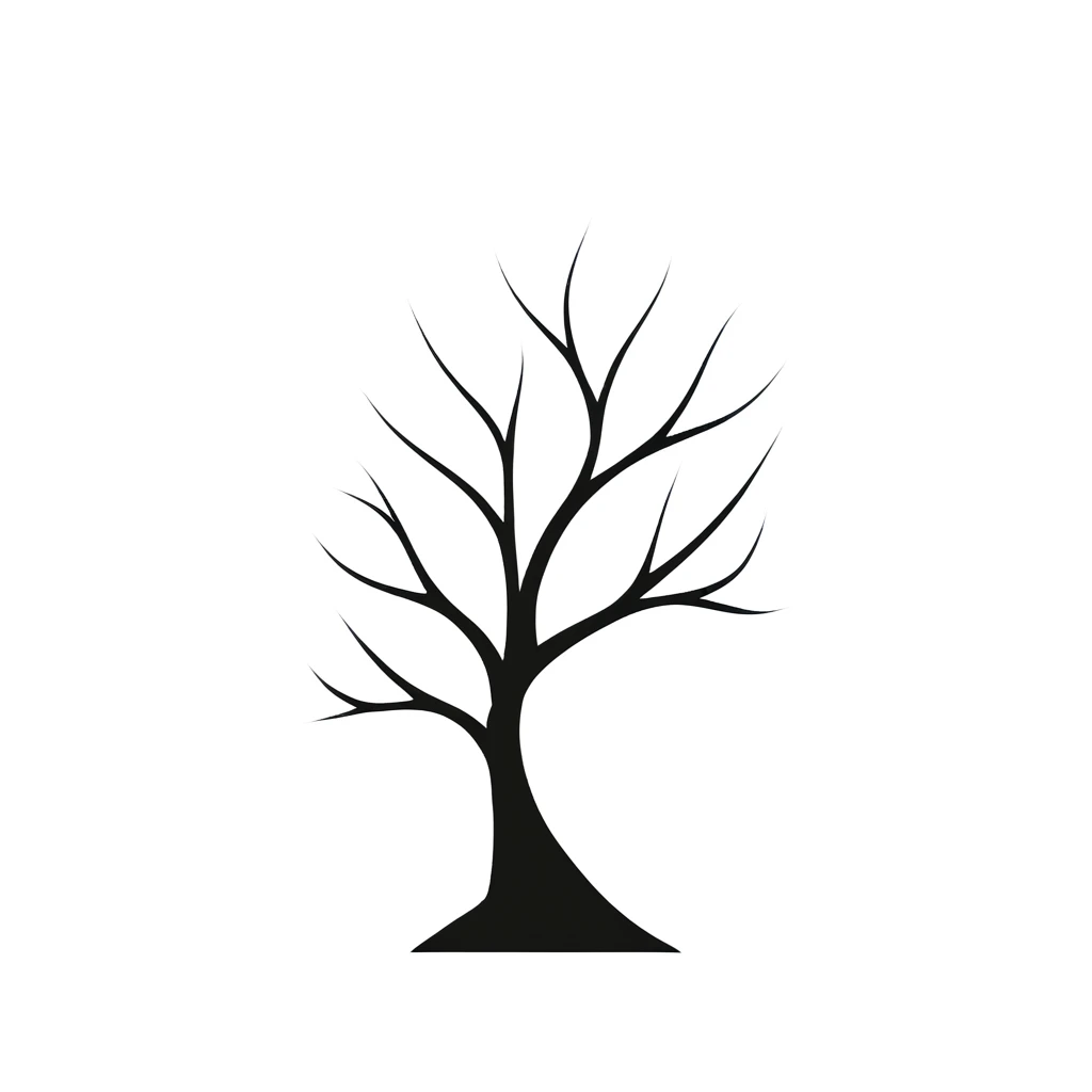 (((Abstract:1.5))),(((very simple:1.5))),only black, only strokes,Conceptual art, Minimalism, Pop art, Cubism, simple stroke of tree, integrate simple stroke of earth, transparent background, simple background, Surrealism