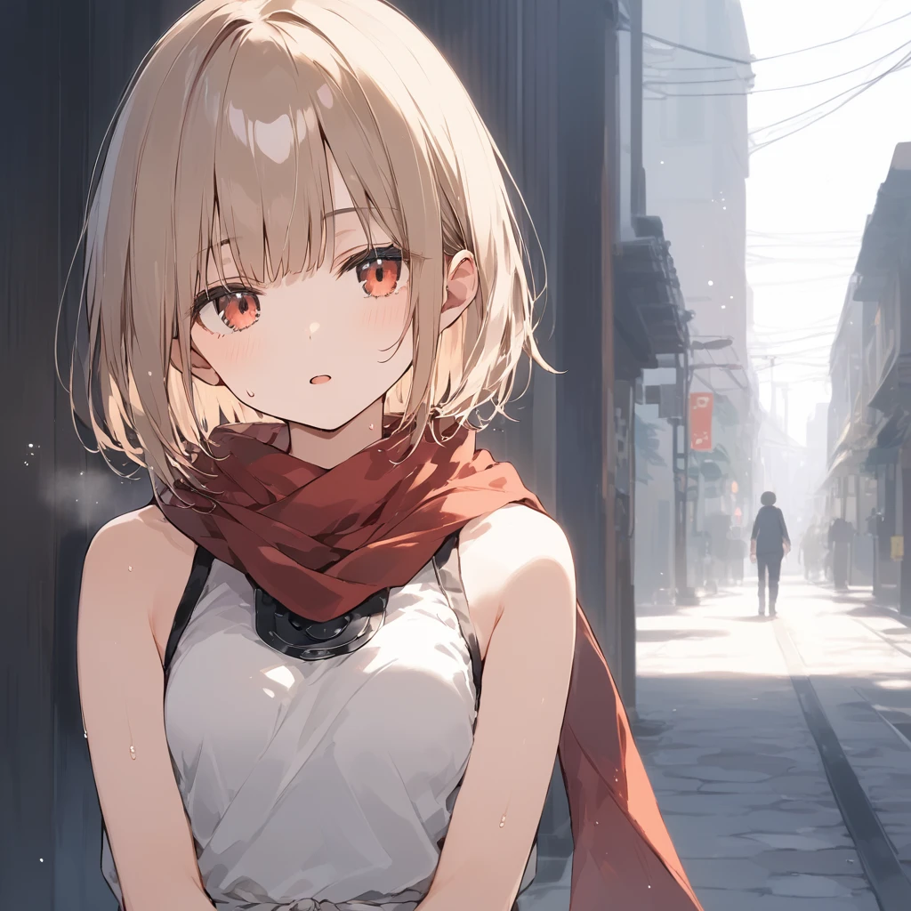 score_9, score_8_up, score_7_up, source_anime, best quality, masterpiece,ultra-detailed,official art, absurdres, highres, waifu2x, break,1girl, ninja, short hair, blunt bangs, small breasts,beautiful detailed eyes, expressionless, sleeveless, scarf, sweat, training, open mouth, (yawn:0.3), sleepily, night, outdoors, break,(clear line illustration:1.2),very high resolution, very aesthetic, super detailed skin, Best cinematic lighting powered by famous artist, 8k,cute picture,beauty illustration,photoshop_(medium),,(Detailed Lighting),best anime 8k konachan wallpaper, pixiv contest winner,