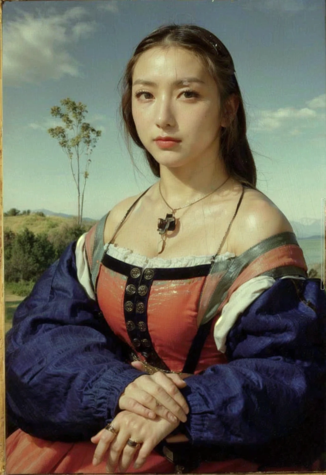 1950s, cafe racer, Japanese woman, riders wear, beautiful face, torn pants, very intricate details, metallic paint, single road in wilderness, (masterpiece, best quality:1.2), (8k uhd, 16k, 32k, ultra high res), realistic photo, taken with Fuji film X-T30+Nokton. HDR10
