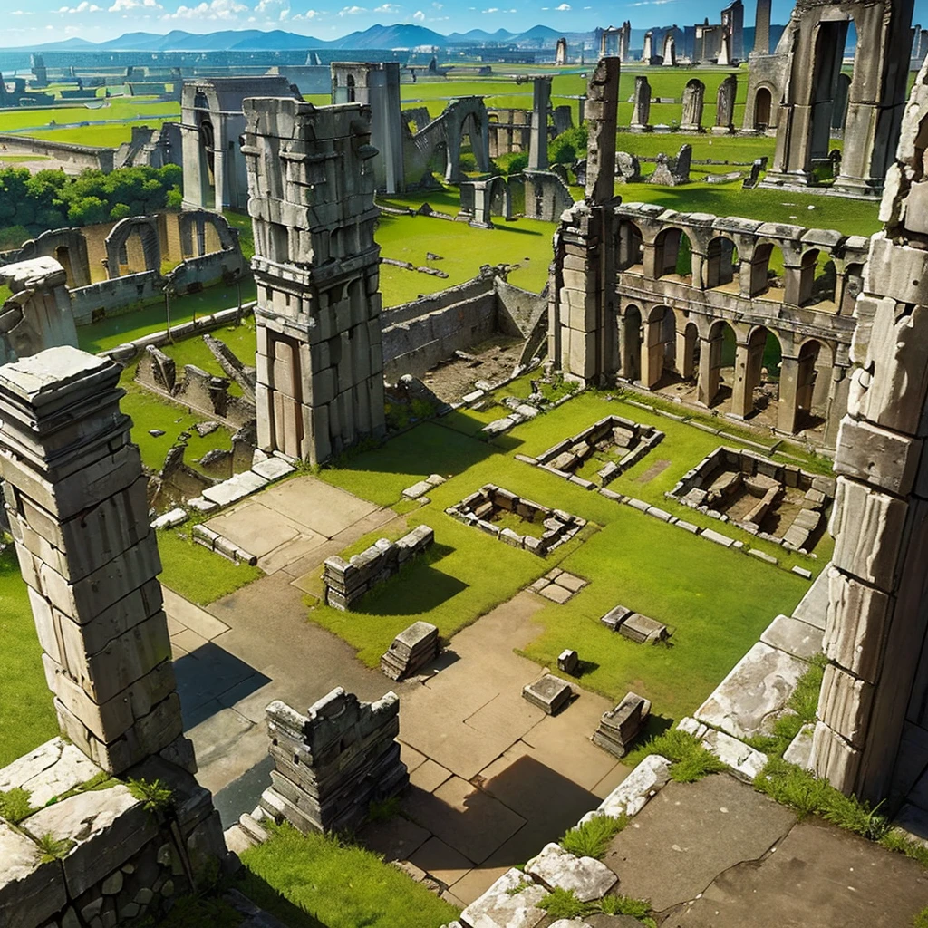((((No humans))))、Highest quality, Best Quality,((((Ancient ruins、rock、get lost))))