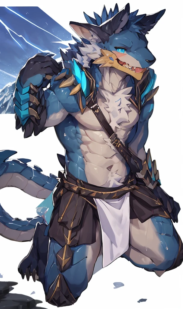 [(White background:1.5),::7] hexagon,armor ，正确of人体比例学，shark，Dragon Scale，粘液Tentacles，晶莹of翅膀，Tentacles，Kneeling on the stone，打开你of双腿，Dark Skin, Body上附着of小蓝色水晶，drink, ofBody，Dark Dark Skin，Male adolescents，Body， Magic Light, (, mountain peak, (of,rain,wind), sky sky, 详细of月亮, Light Particles, night, Starry Sky, (Kenket)(author：Pino Deheny), Imagine  ,go through, lie, 簡單of，collar，Dog Leash，锋利of爪子是黑色of，虚弱of，，紫色of眼睛，爱心形of瞳孔，Body是胶水，Black loincloth，散落of布条，overflow，Milk flows from the mouth，Sticking out tongue，Body上of白色液体，gag