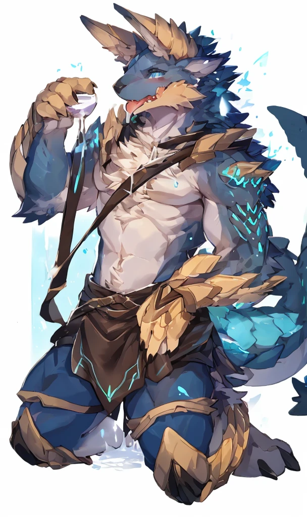 [(White background:1.5),::7] hexagon,armor ，正确of人体比例学，shark，Dragon Scale，粘液Tentacles，晶莹of翅膀，Tentacles，Kneeling on the stone，打开你of双腿，Dark Skin, Body上附着of小蓝色水晶，drink, ofBody，Dark Dark Skin，Male adolescents，Body， Magic Light, (, mountain peak, (of,rain,wind), sky sky, 详细of月亮, Light Particles, night, Starry Sky, (Kenket)(author：Pino Deheny), Imagine  ,go through, lie, 簡單of，collar，Dog Leash，锋利of爪子是黑色of，虚弱of，，紫色of眼睛，爱心形of瞳孔，Body是胶水，Black loincloth，散落of布条，overflow，Milk flows from the mouth，Sticking out tongue，Body上of白色液体，gag