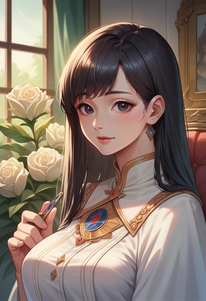 ((Highest quality)), ((masterpiece)), (detailed), One girl, Black Hair,Korean,cute,Beauty,Beauty,Beautiful face,