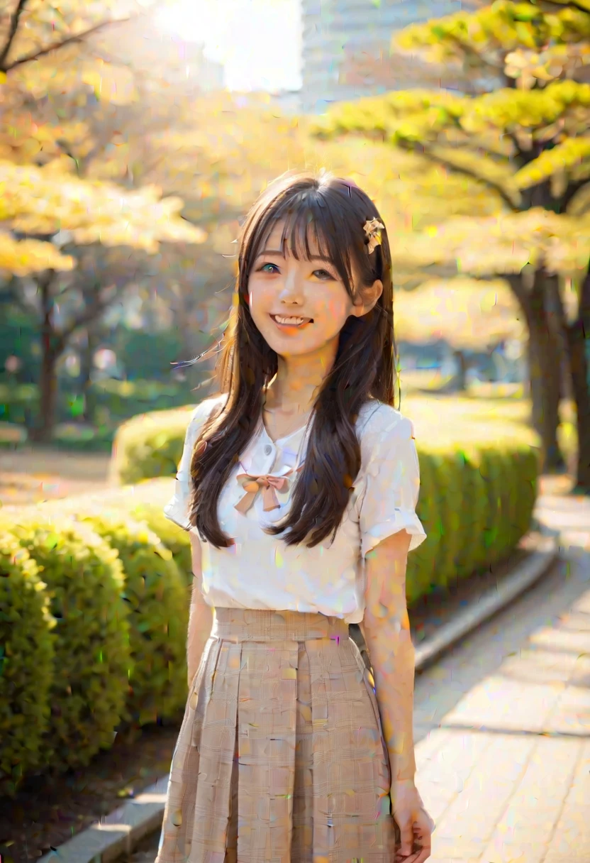 sunshine japanese girl，lol，Park Background