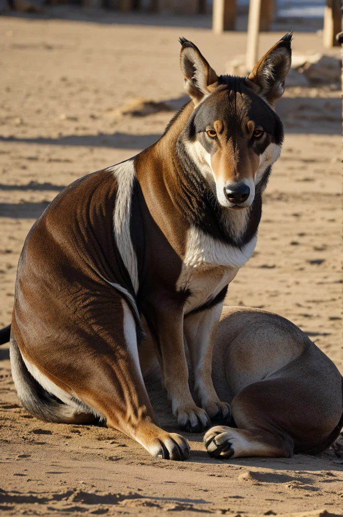 Crear a un animal perezoso haciendo aseo