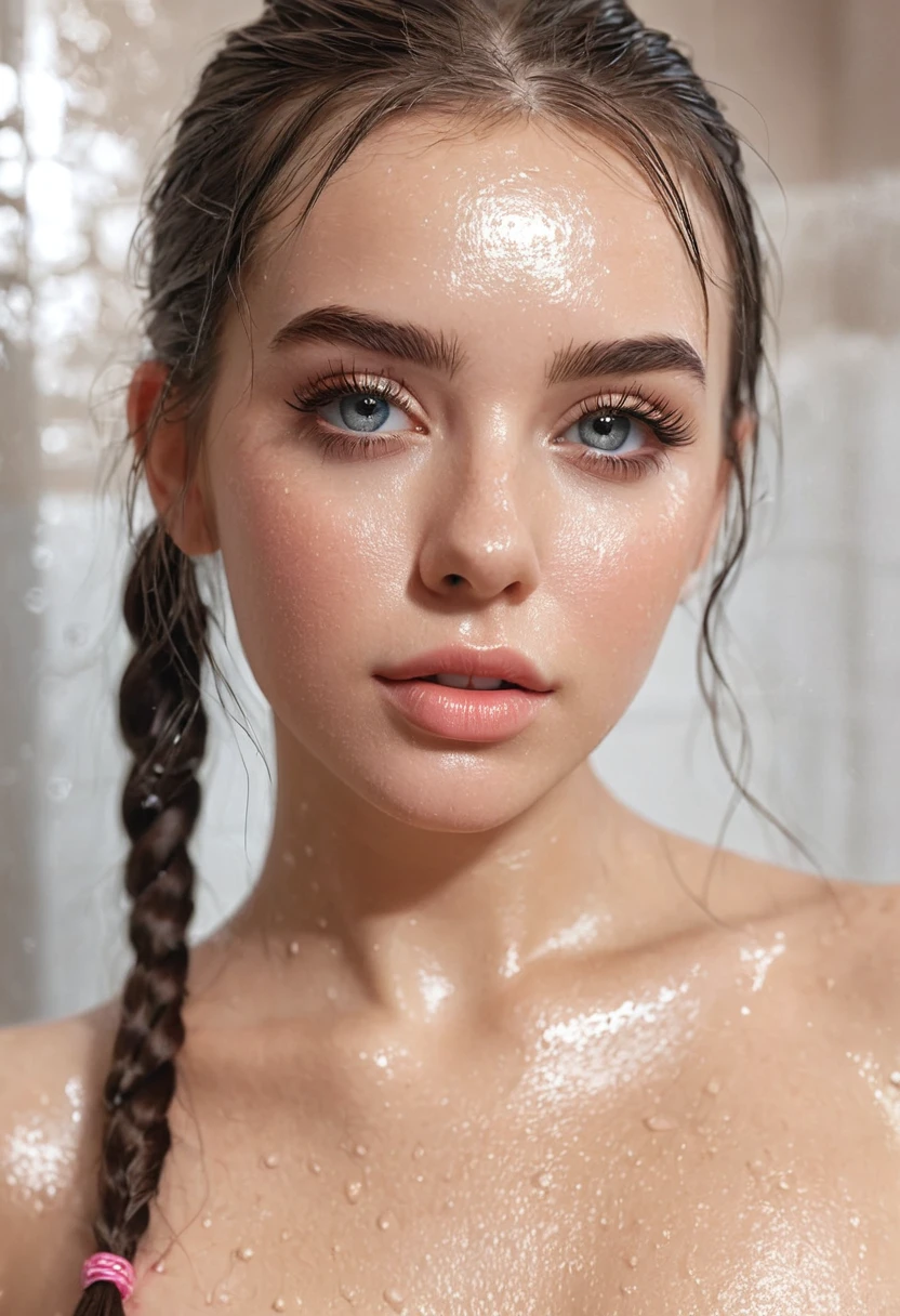 beautiful detailed girl, 1girl, long hair, two pigtails, shower, washing body, full body, realistic, photorealistic, (best quality,4k,8k,highres,masterpiece:1.2),ultra-detailed,(realistic,photorealistic,photo-realistic:1.37),HDR,UHD,studio lighting,ultra-fine painting,sharp focus,physically-based rendering,extreme detail description,professional,vivid colors,bokeh,beautiful detailed eyes,beautiful detailed lips,extremely detailed eyes and face,longeyelashes,warm lighting,soft colors,detailed skin texture
