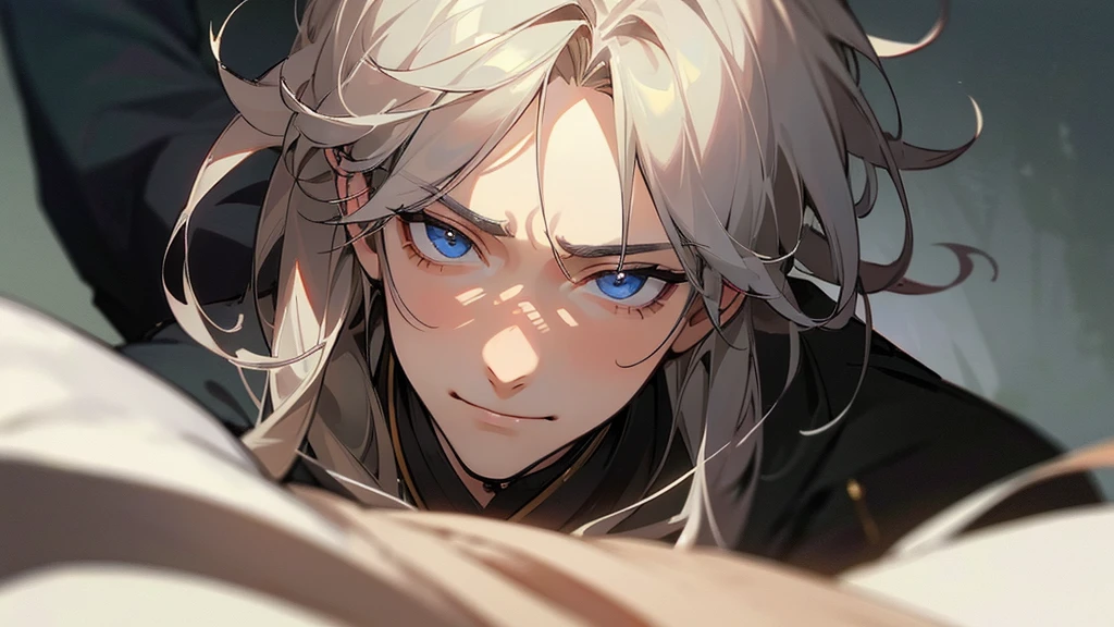 a handsome guy、Serious expression、Please keep your mouth shut、king、Highly detailed CG Unity 8k wallpaper, (super masterpiece, Beautiful person, A dirty smile on a well-drawn face, that'Photorealistic, Ultra-realistic)