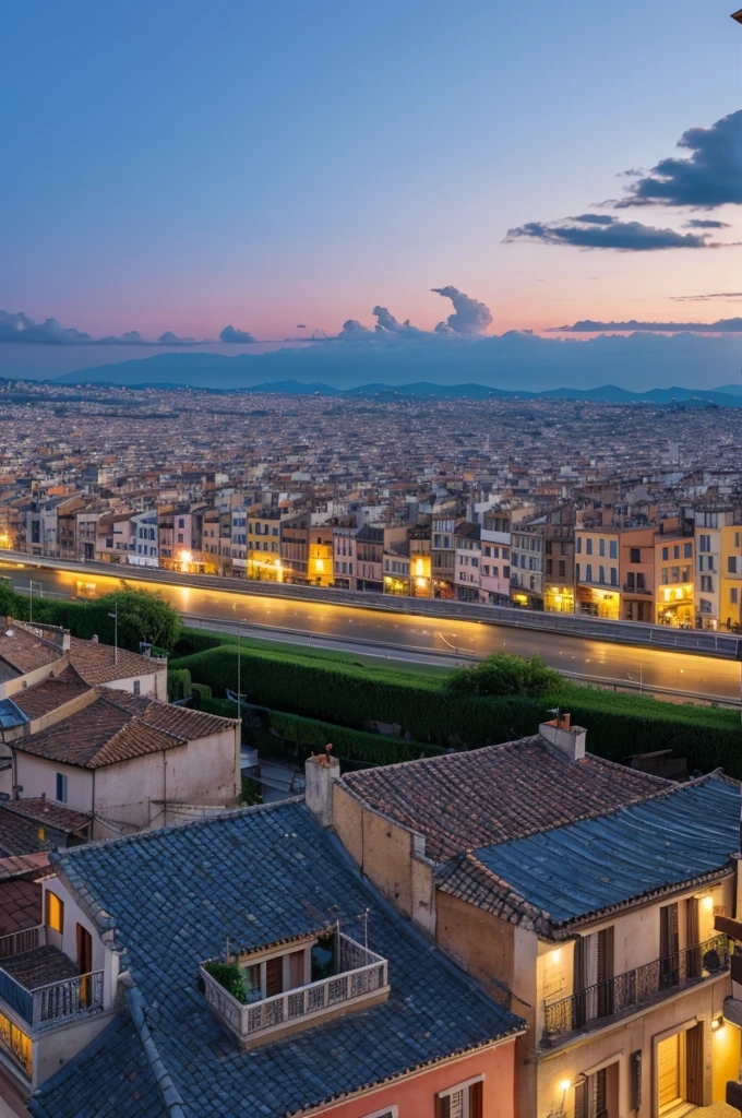 A beautiful weather of evening from a wonderful tarace