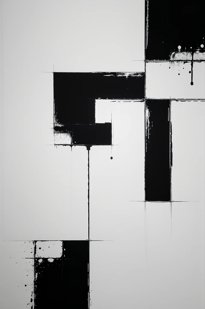 Abstract art, black and white, 1080 x 2436 pixel resolution