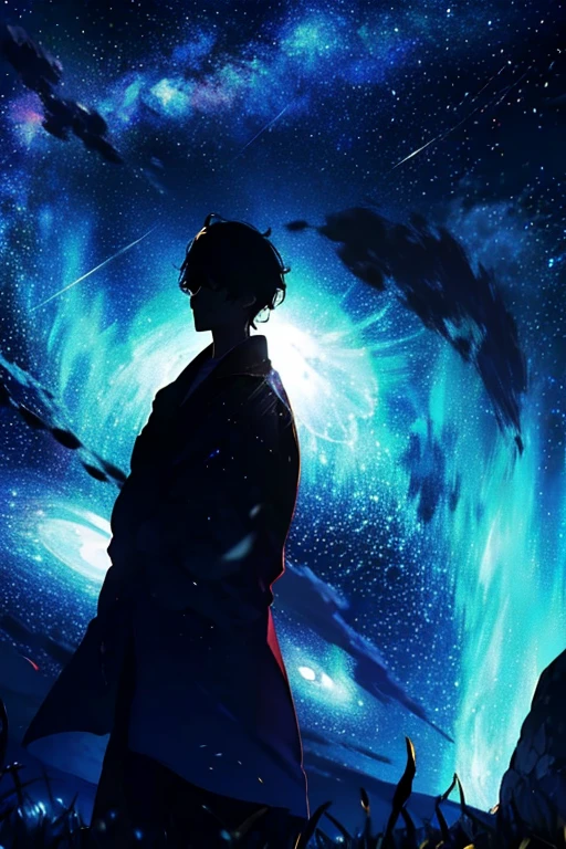 male,Starry Sky,night